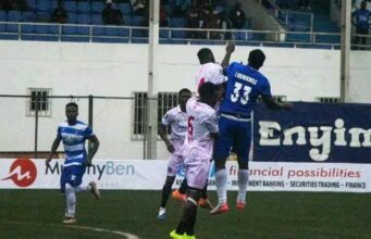 Ezekiel’s lone goal helps Inter Lagos beat Enyimba In Aba