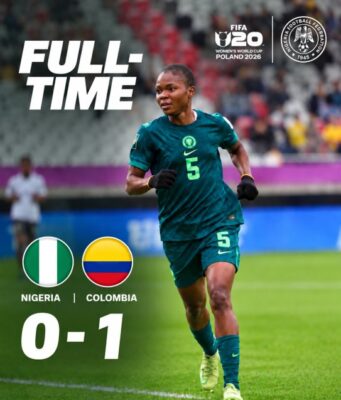 FIFA U20 Women’s World Cup: Falconets bow out after 1-0 defeat by Colombia