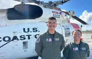 24-year-old Coast Guard swimmer says he fought waves and darkness to rescue 16 people from ocean