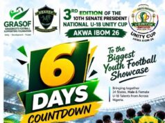 24 states for 10th Sen President’s U18 Unity Cup